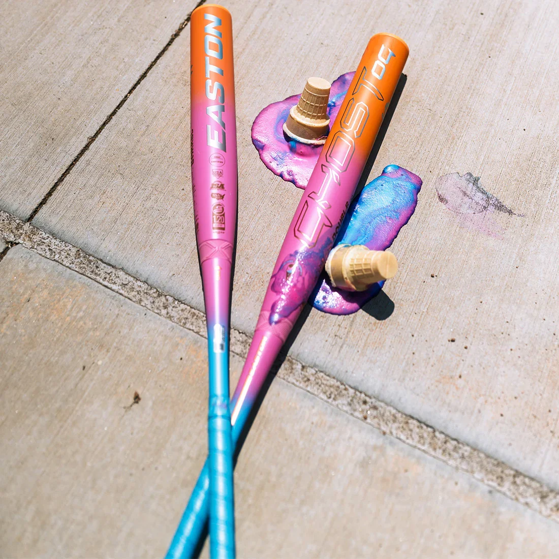 2025 Easton Ghost OG Rainbow Sherbet Fastpitch Softball Bat: -11, -10 - Image 6