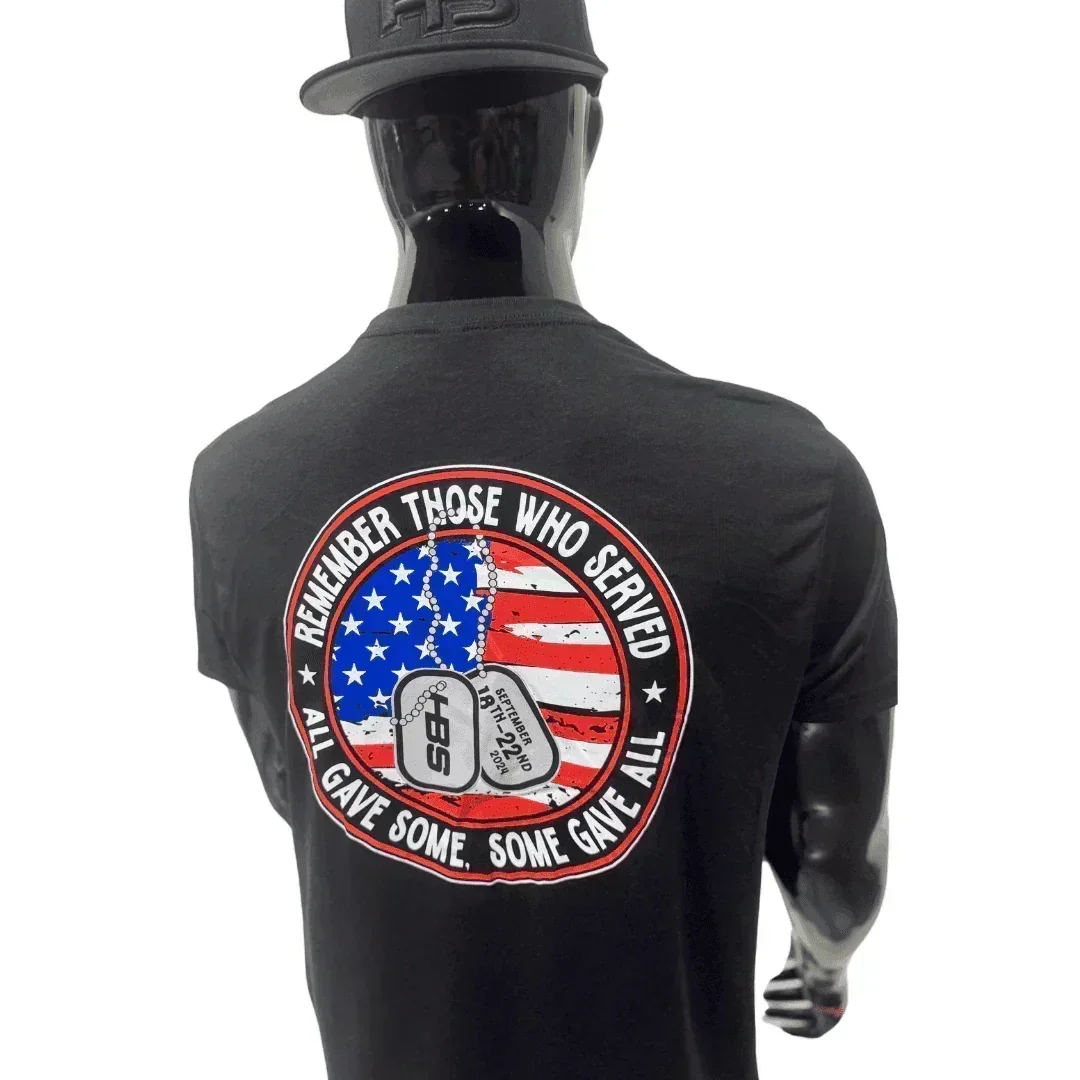 HB Lifestyle Active Wear Men's T-Shirt: Military Worlds " Remember Those Who Served " - Image 4