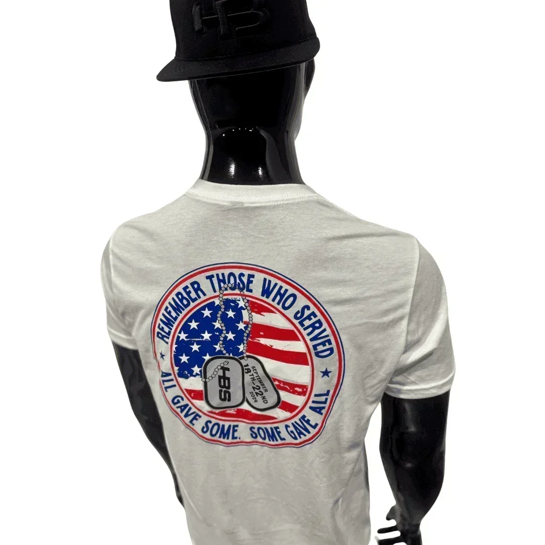 HB Lifestyle Active Wear Men's T-Shirt: Military Worlds " Remember Those Who Served " - Image 6